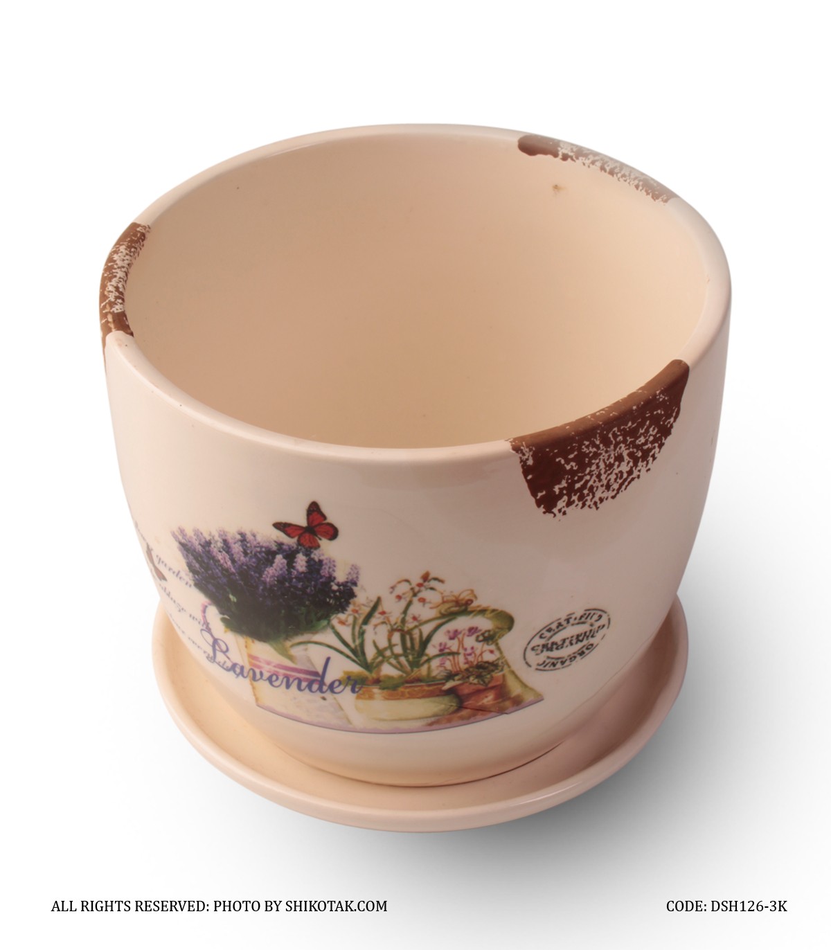 گلدان سرامیکی طرح Lovely Lavender