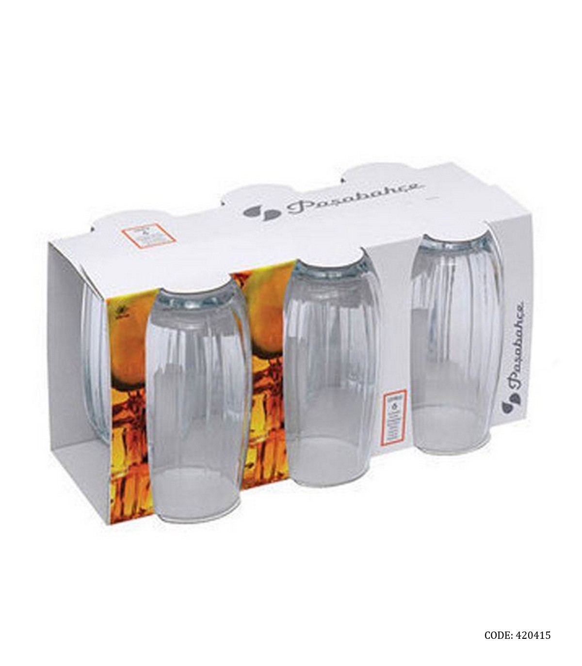 لیوان شیشه ای بلند ترک شش عددی