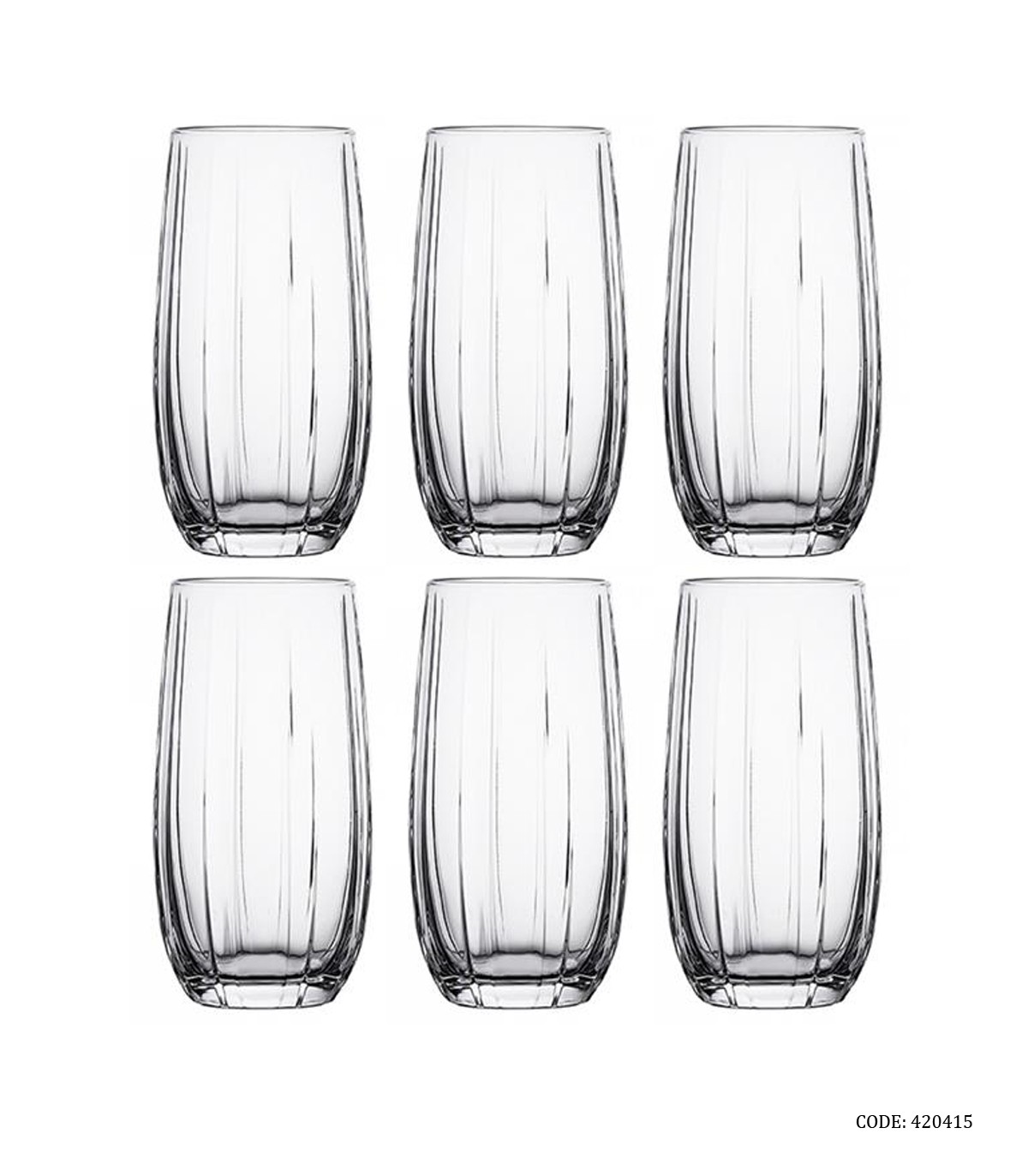 لیوان شیشه ای بلند ترک شش عددی