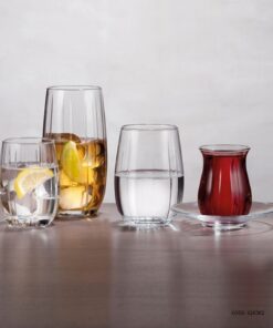 لیوان شیشه ای بلند ترک شش عددی