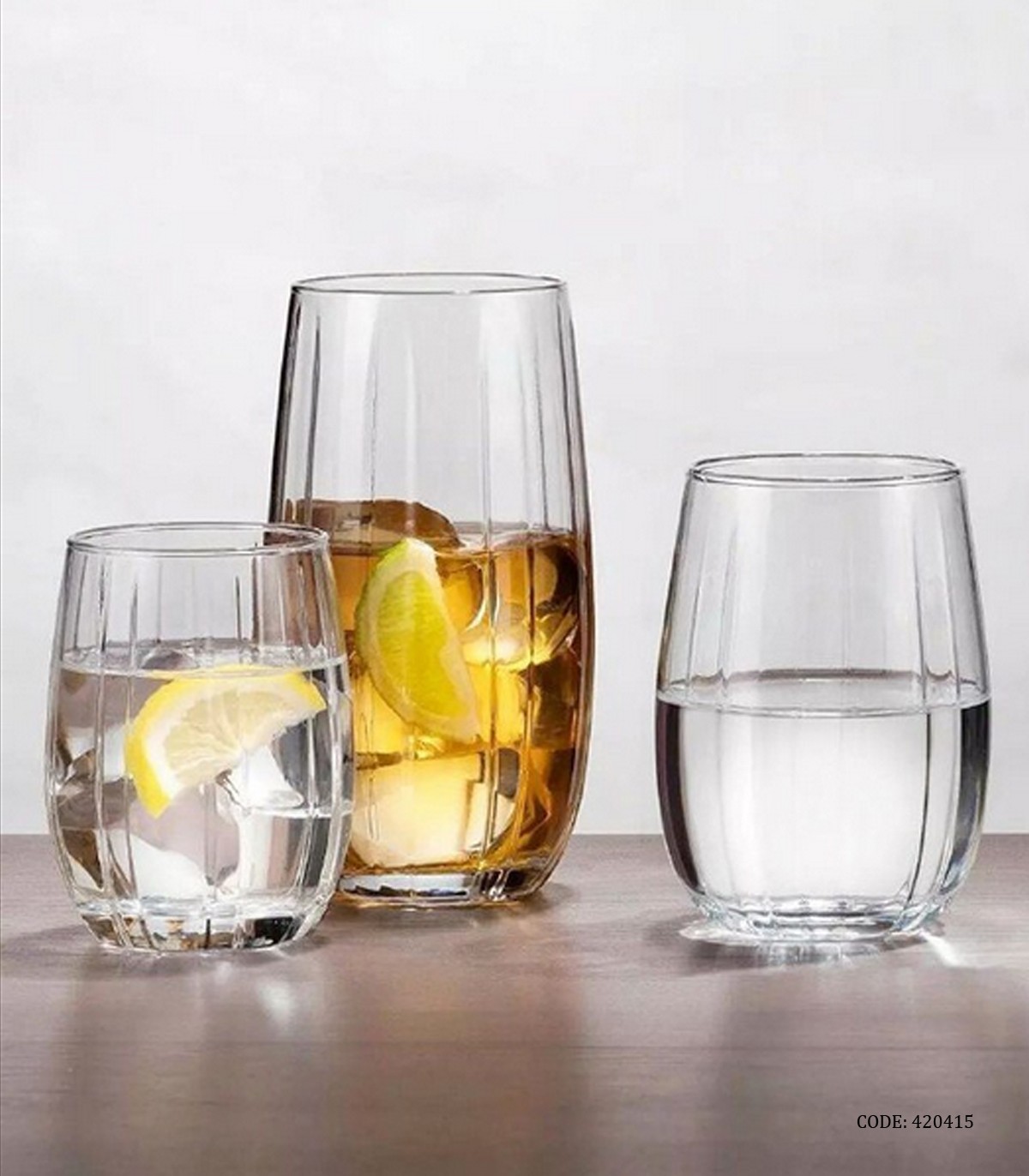 لیوان شیشه ای بلند ترک شش عددی