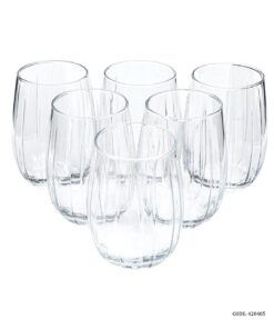 نیم لیوان شیشه ای ترک شش عددی