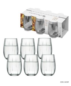 نیم لیوان شیشه ای ترک شش عددی