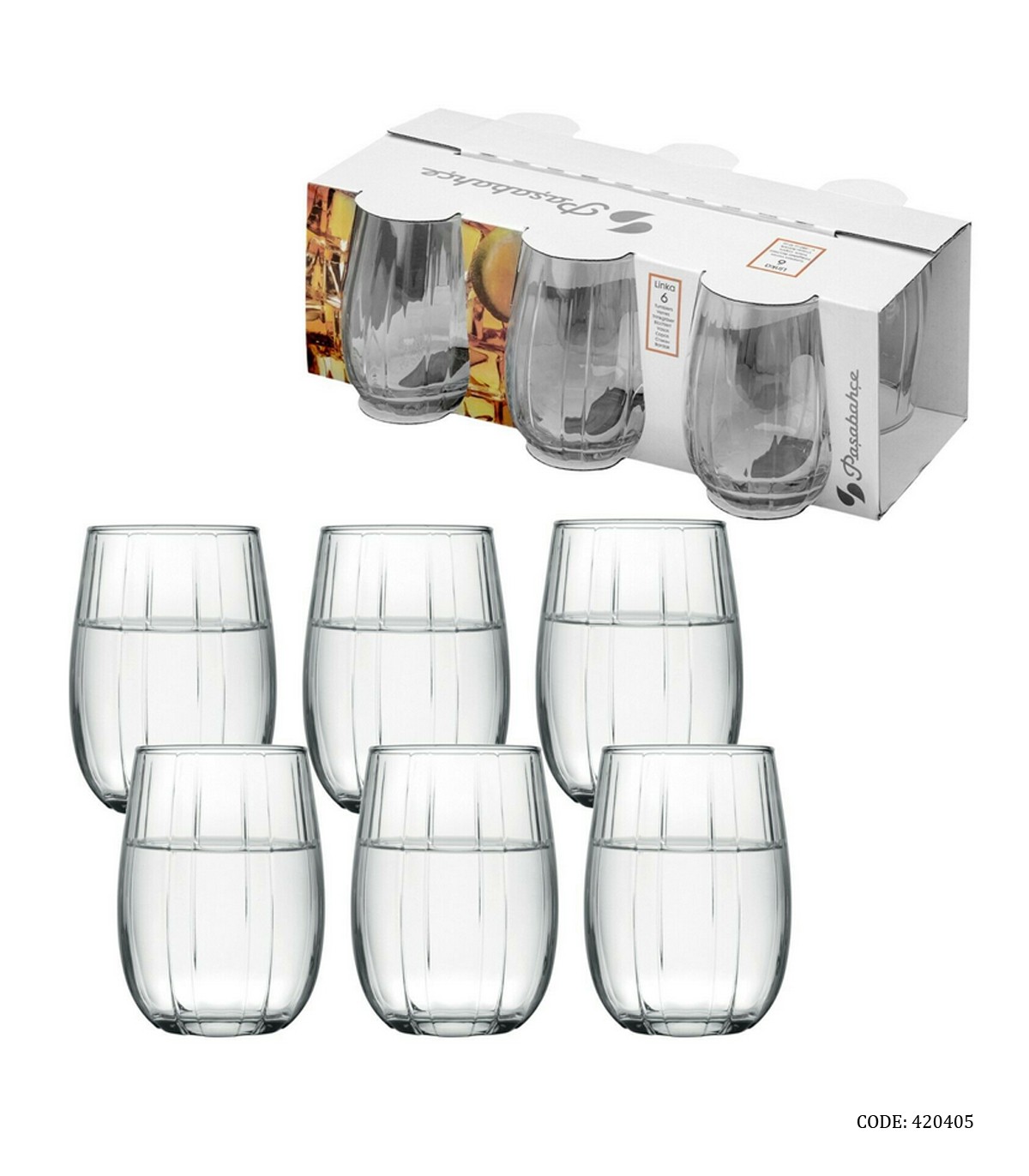 نیم لیوان شیشه ای ترک شش عددی