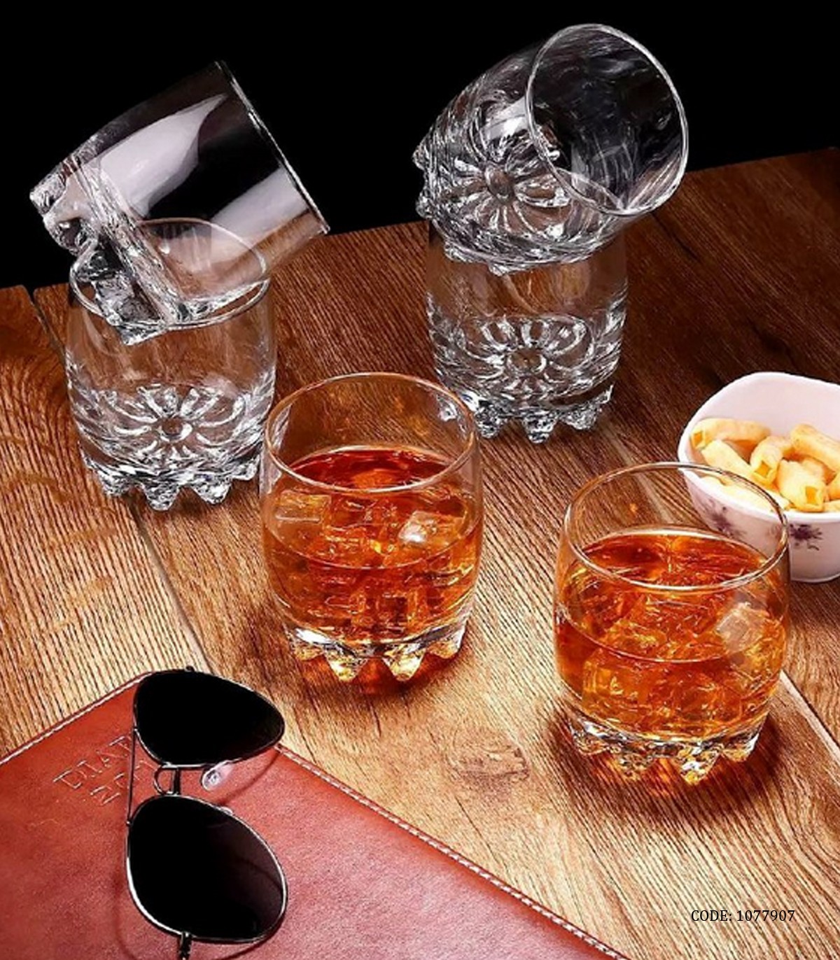 لیوان پافیلی ترک شیشه ای شش عددی