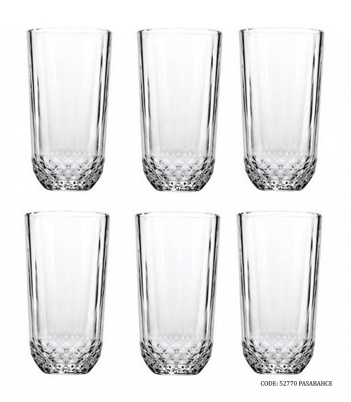 لیوان شربت خوری شیشه ای ترک پاشا باغچه مدل Diony