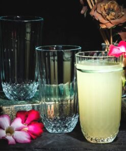 لیوان شربت خوری شیشه ای ترک پاشا باغچه مدل Diony