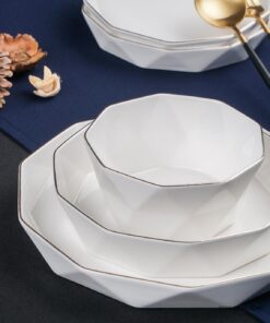 سرویس چینی ترک شش نفره 24 پارچه مدل Diamond