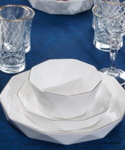 سرویس چینی ترک شش نفره 24 پارچه مدل Diamond