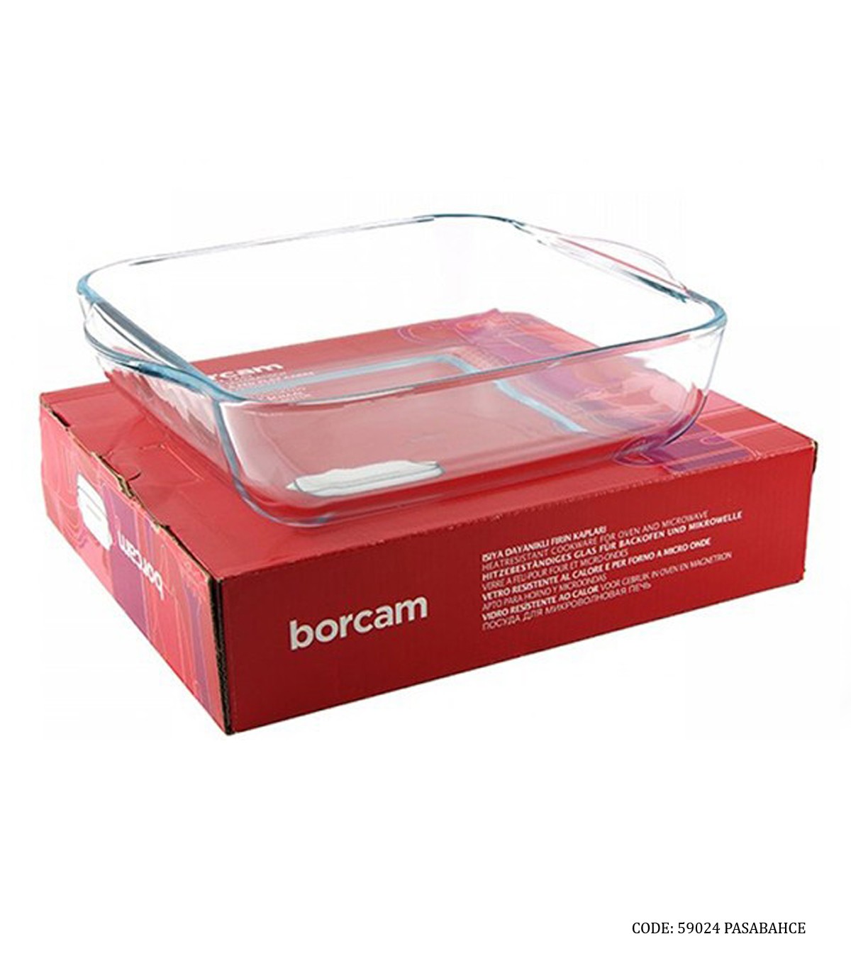 تابه پیرکس مرغ خوری ترک مستطیل طرح Borcam