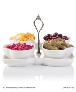 اردو خوری دسته دار طرح قلب چهار تایی