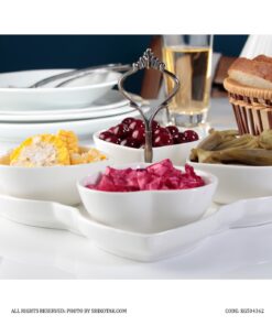 اردو خوری دسته دار طرح قلب چهار تایی