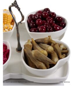 اردو خوری دسته دار طرح قلب چهار تایی