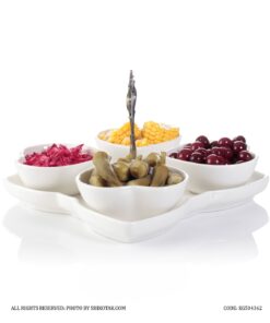 اردو خوری دسته دار طرح قلب چهار تایی