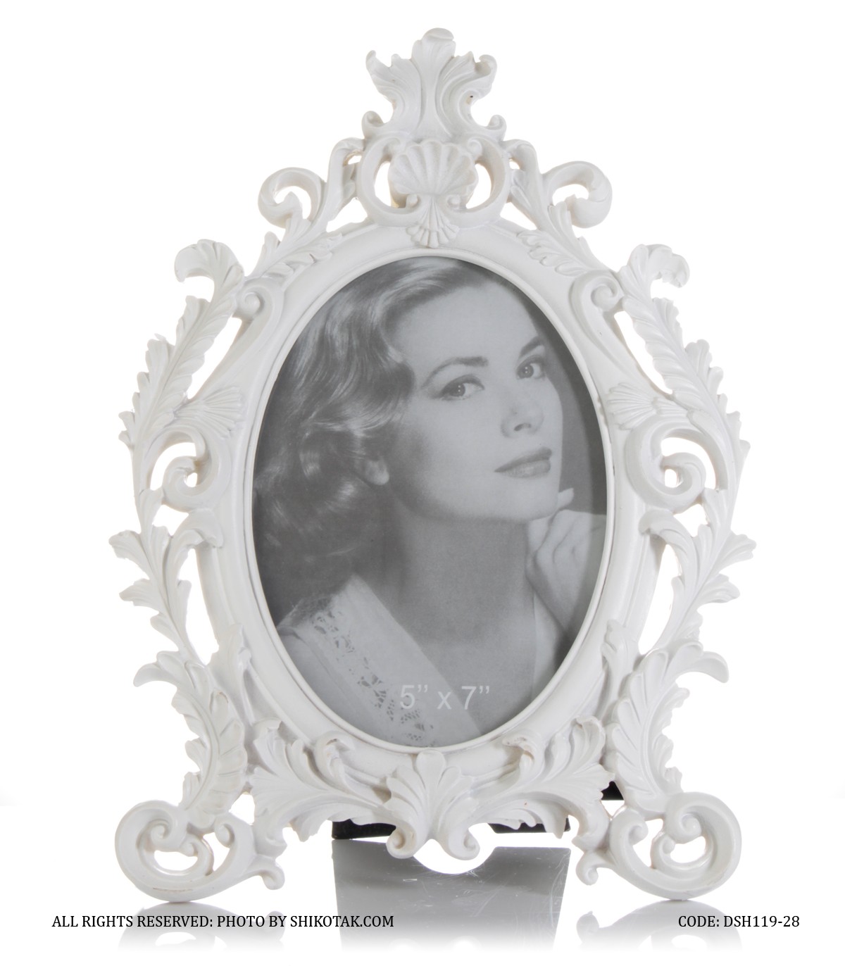 قاب عکس رومیزی سلطنتی طرح بیضی