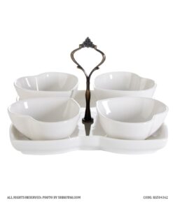 اردو خوری دسته دار طرح قلب چهار تایی