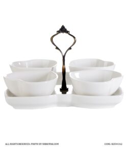 اردو خوری دسته دار طرح قلب چهار تایی