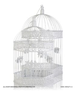 قفس تزئینی چندضلعی دو سایز بزرگ