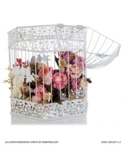 قفس تزئینی چندضلعی دو سایز بزرگ