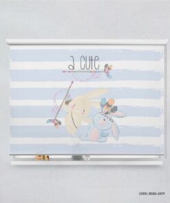 پرده شید اتاق پسرانه مدل Cute Rabbit