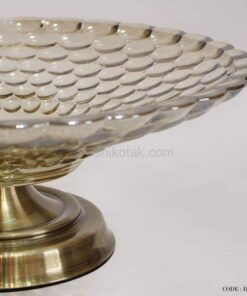 میوه خوری پایه برنز مدل توپی