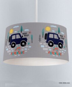 لوستر کودک پسرانه طرح ماشین مدل Little Adventure