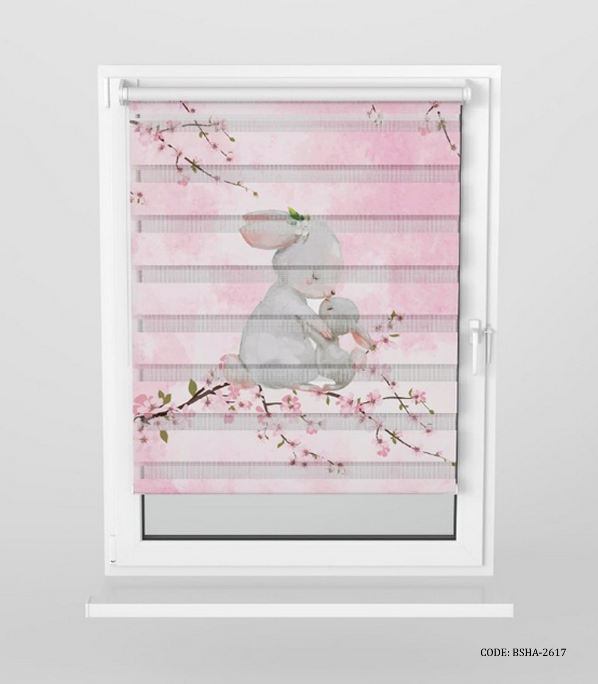 پرده زبرا اتاق دخترانه مدل Spring Chinld