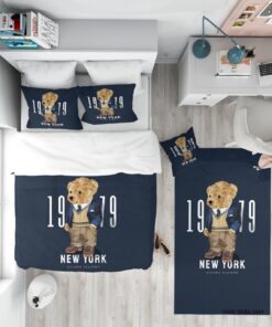 روتختی کودک پسرانه 4 تکه مدل خرس پولو