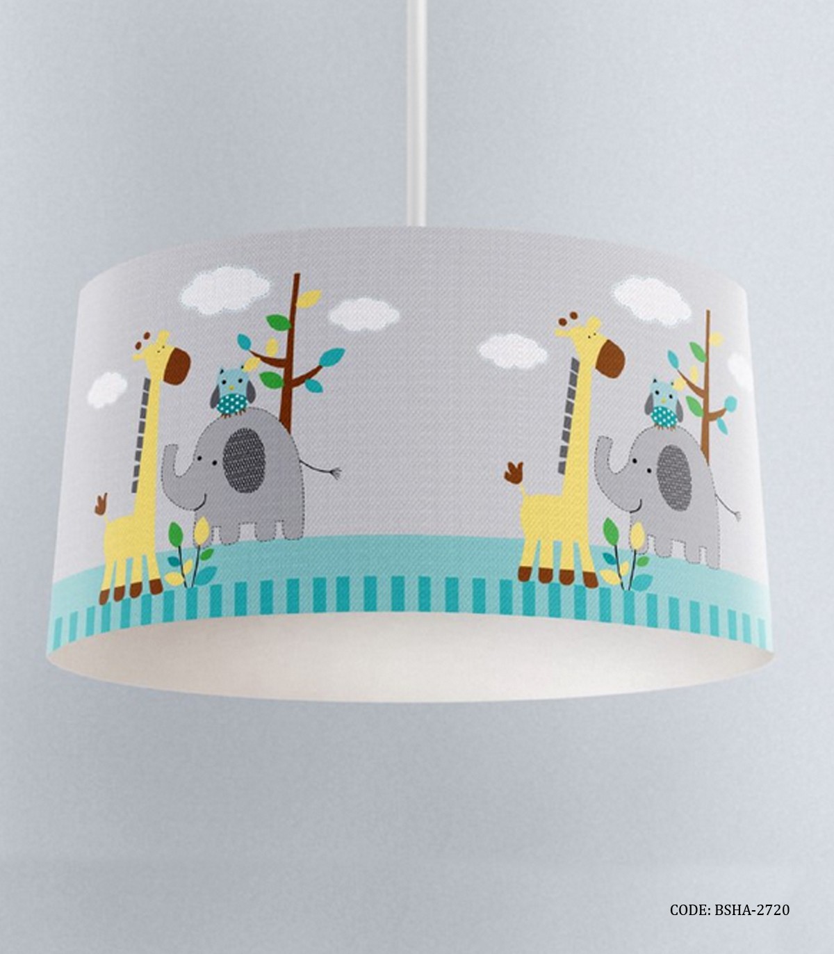 لوستر پسرانه طرح کودکانه مدل فیل و زرافه