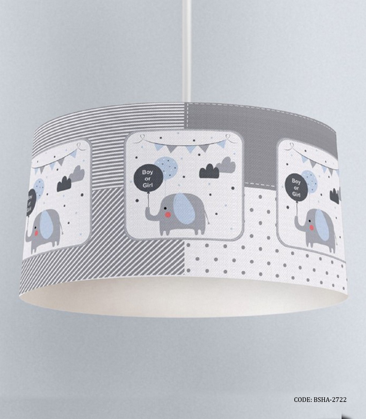 لوستر دخترانه و پسرانه طوسی فیل مدل Boy or Girl