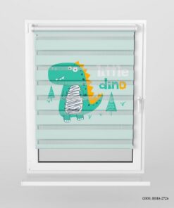 پرده زبرا کودک پسرانه طرح دایناسور مدل Little Dino