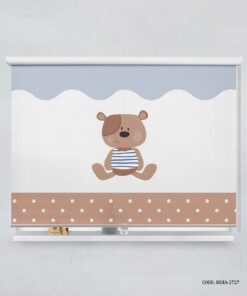 پرده شید اتاق کودک پسر طرح خرس مدل Little Bear