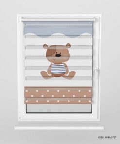 پرده زبرا اتاق کودک پسر طرح خرس مدل Little Bear