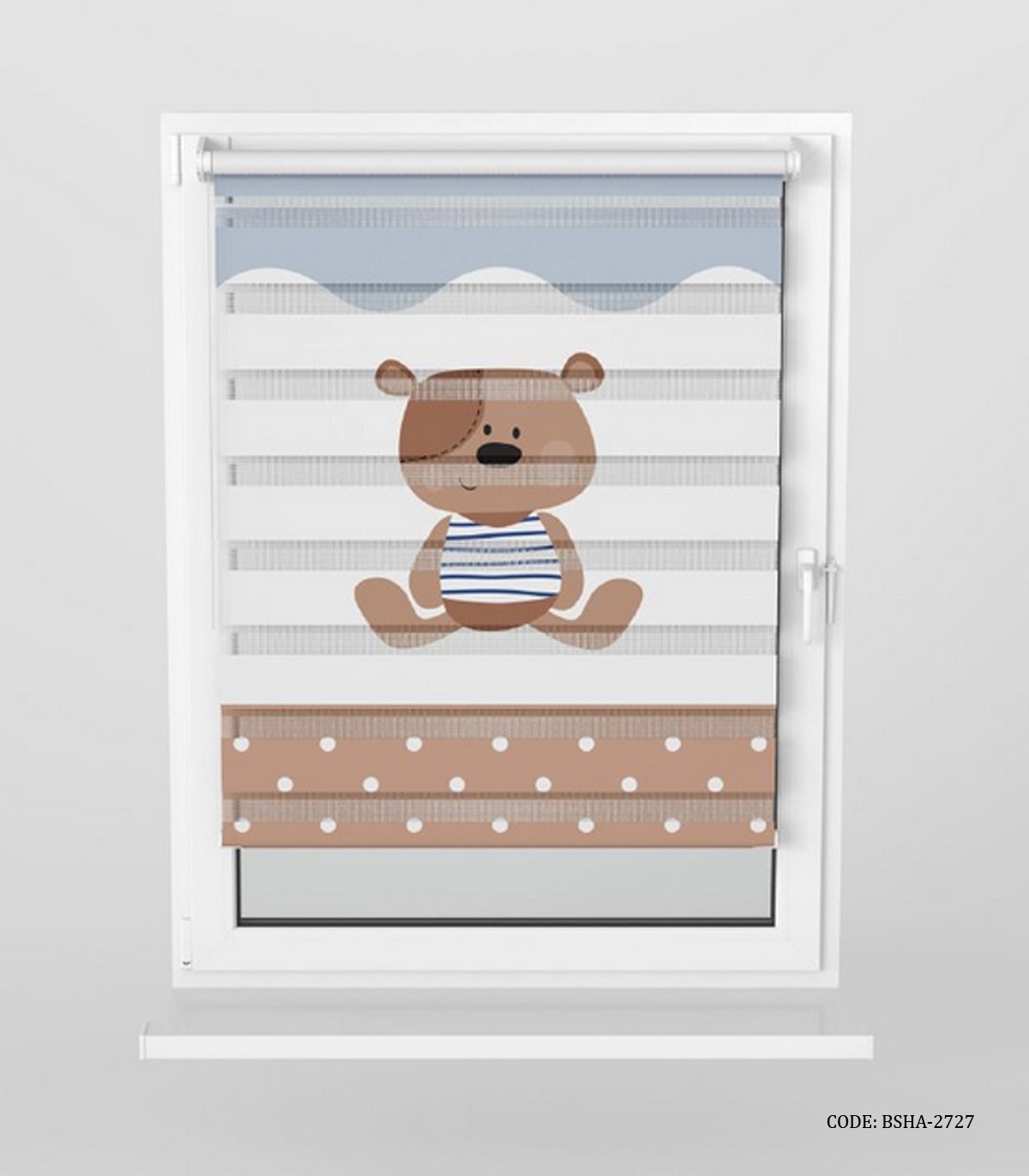 پرده زبرا اتاق کودک پسر طرح خرس مدل Little Bear