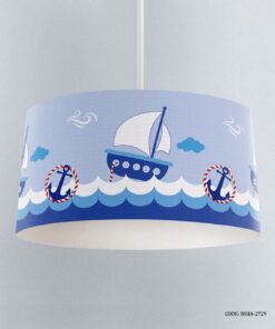 لوستر اتاق کودک پسر طرح قایق و لنگر مدل Blue Boat