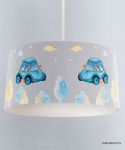 لوستر اتاق کودک پسرانه طرح ماشین مدل Blue Car