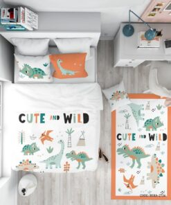 روتختی اتاق کودک پسر طرح دایناسوز مدل Cute and Whild