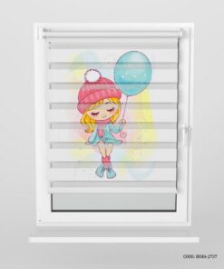 پرده زبرا اتاق کودک دختر مدل Winter Girl