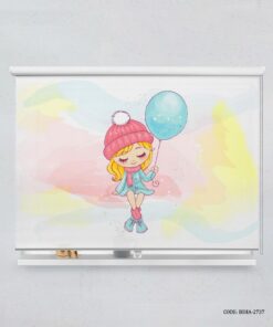 پرده شید اتاق کودک دختر مدل Winter Girl