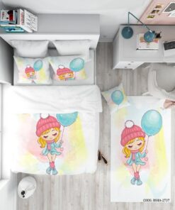 روتختی اتاق کودک دختر 4 تکه مدل Winter Girl