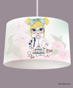 لوستر دخترانه طرح دختر مدل So Cute Girl