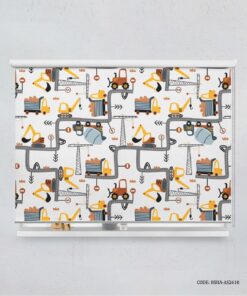 پرده شید کودک پسرانه طرح جرثقیل مدل Vehicles