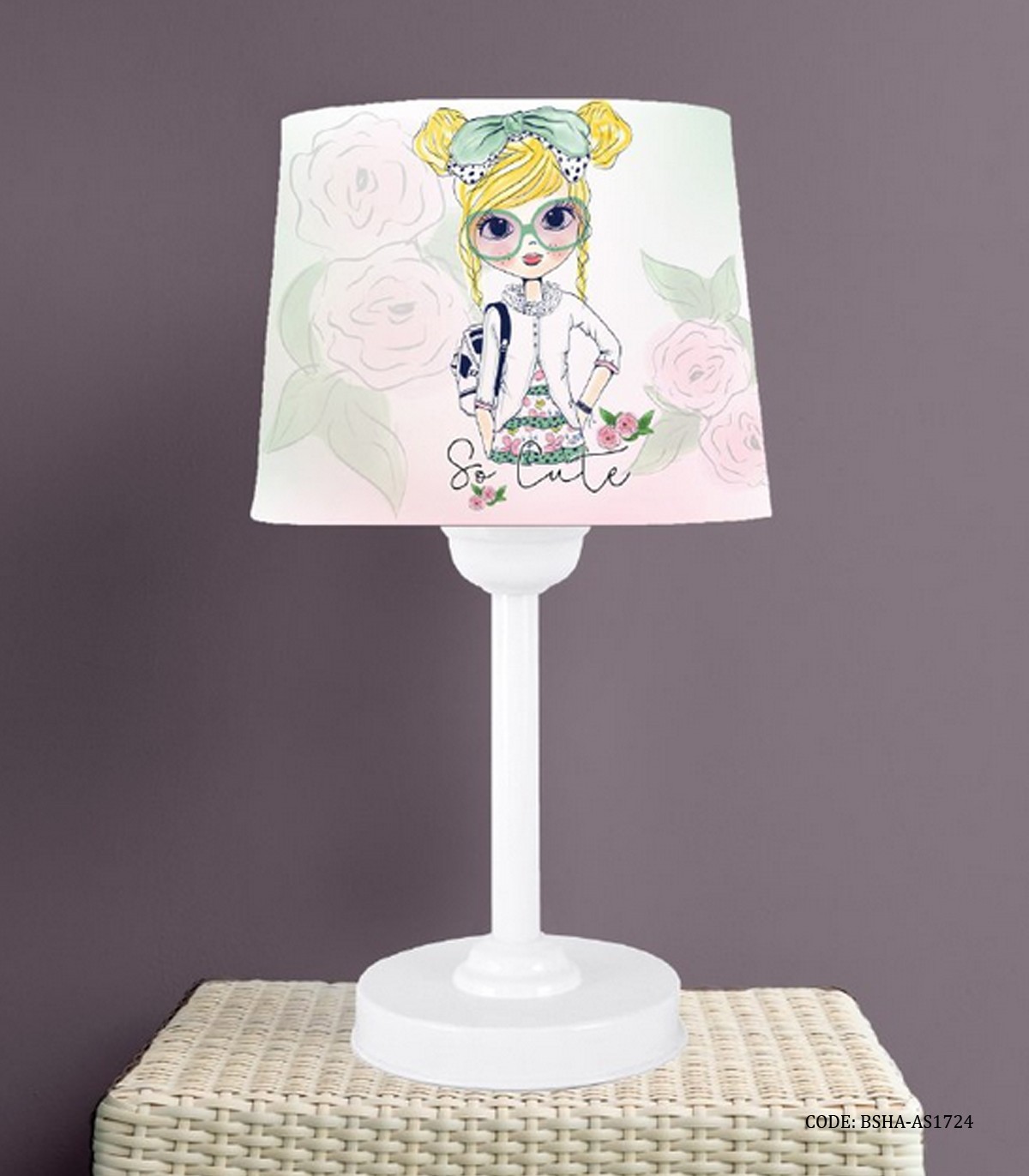 آباژور دخترانه طرح دختر مدل So Cute Girl