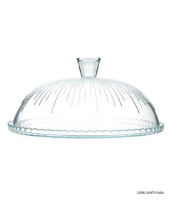 کیک خوری گرد بلوری ترک پاشاباغچه بدون پایه طرح شیاردار