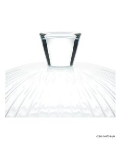 کیک خوری گرد بلوری ترک پاشاباغچه بدون پایه طرح شیاردار