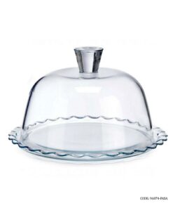 کیک خوری گرد بلوری ترک پاشاباغچه طرح لبه کنگره دار