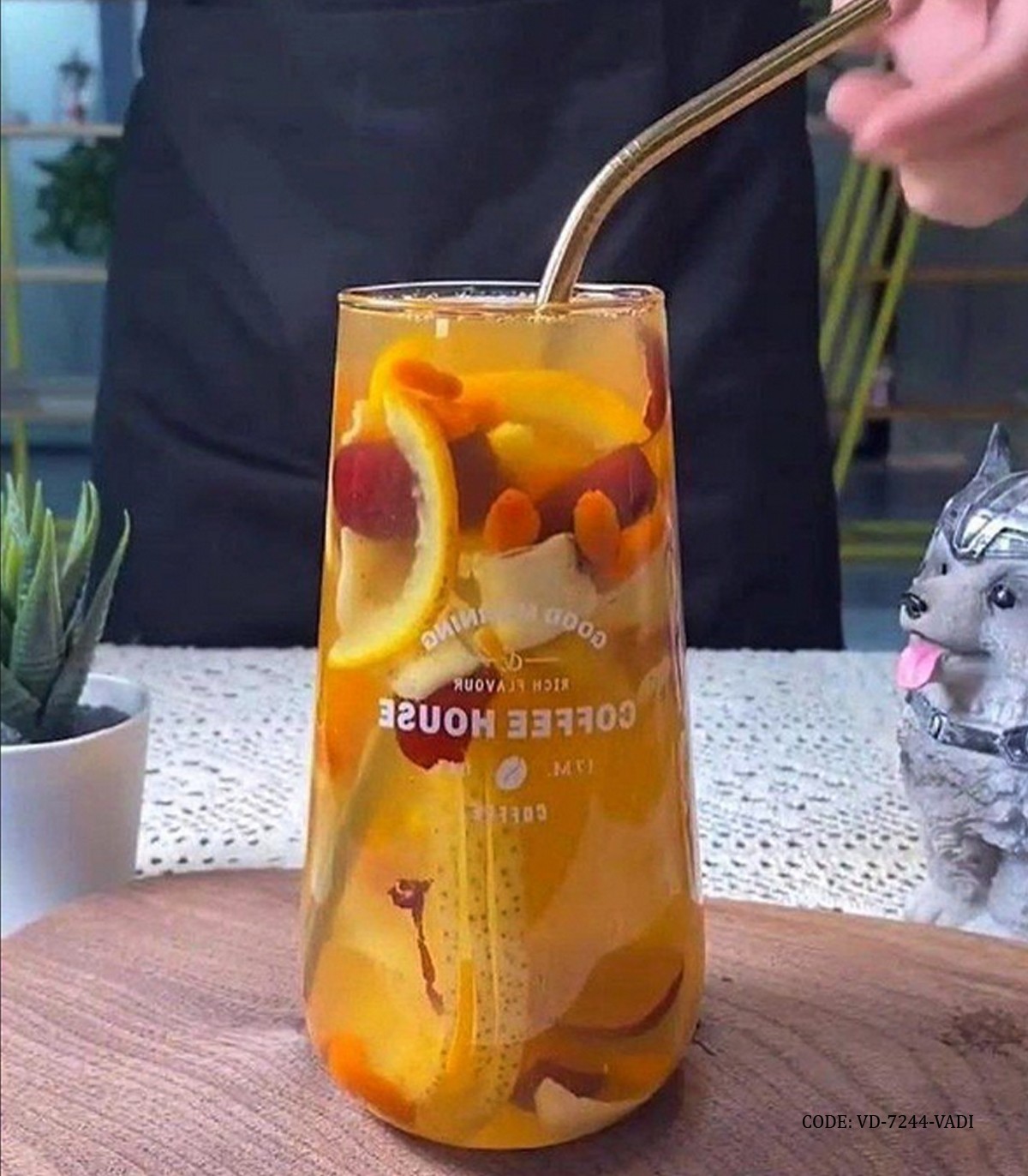 لیوان بلند پیرکس ترک برند VADI مدل Good Morning