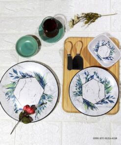 سرویس صبحانه خوری سرامیکی ترک 6 نفره 25 پارچه مدل ELIZA