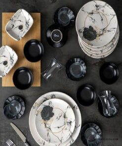 سرویس صبحانه خوری سرامیکی ترک 6 نفره 25 پارچه مدل Paradise