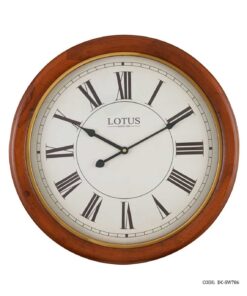 ساعت دیواری گرد چوبی لوتوس مدل NEWBERG